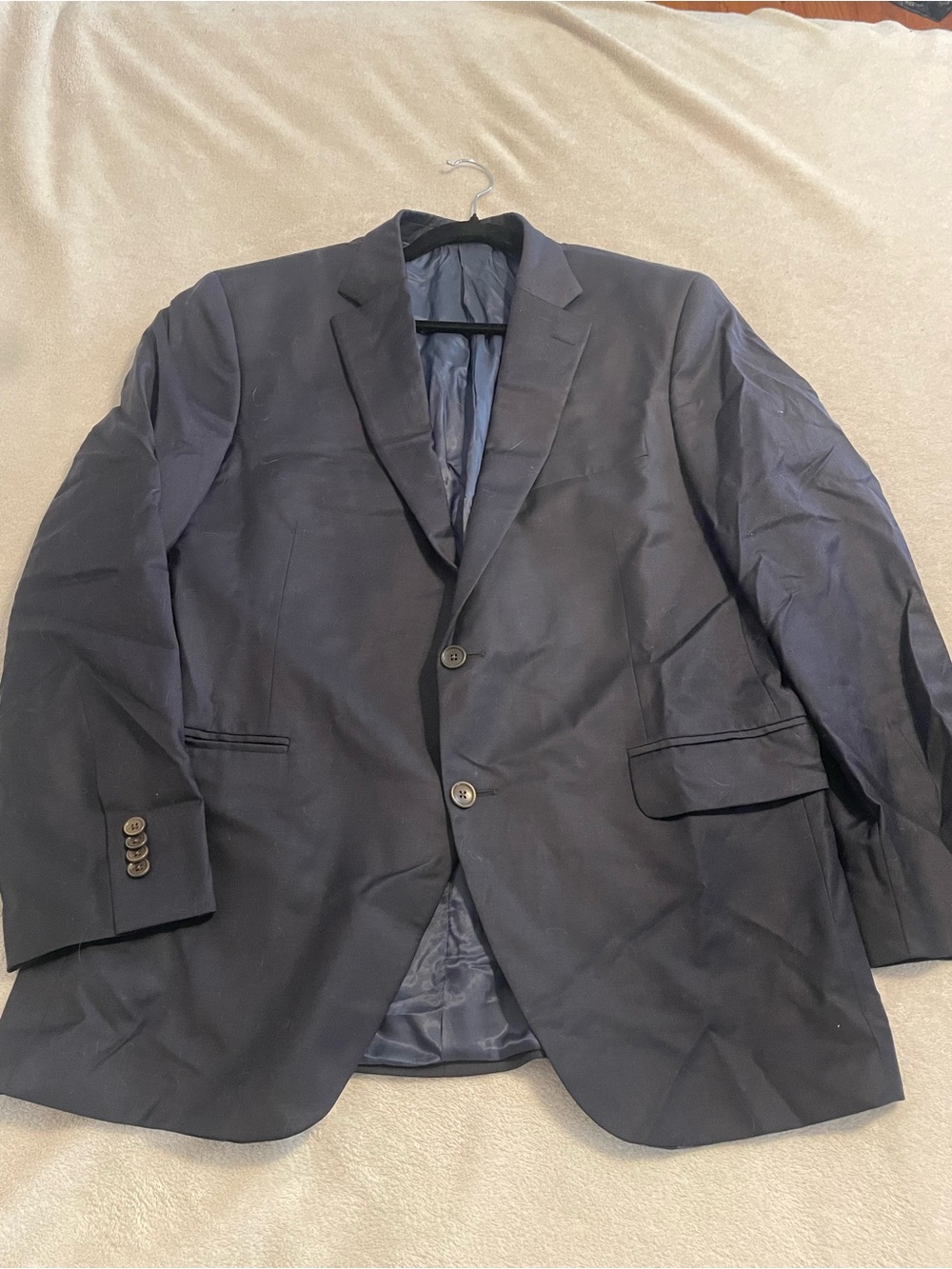 Peter Millar Men's Navy 100% Wool Two-Button Sport Coat luxury preppy golf